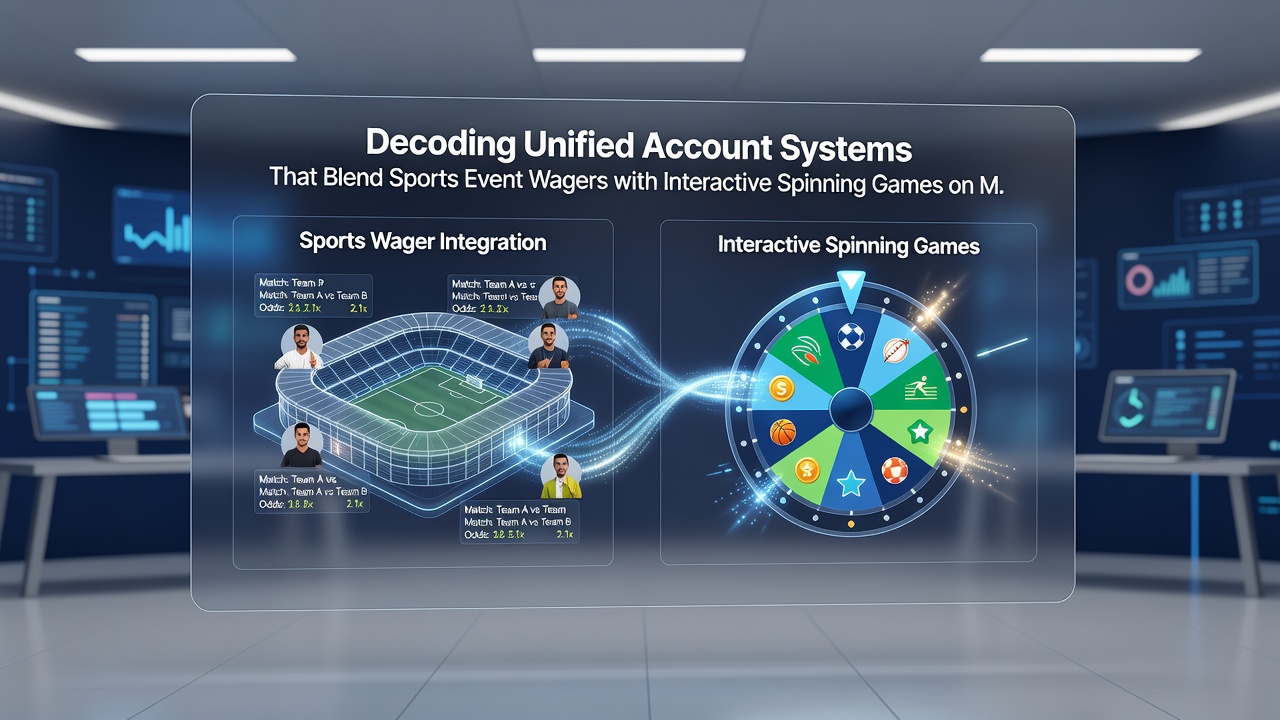 Illustration of backend API connections between sports betting and spinning game modules